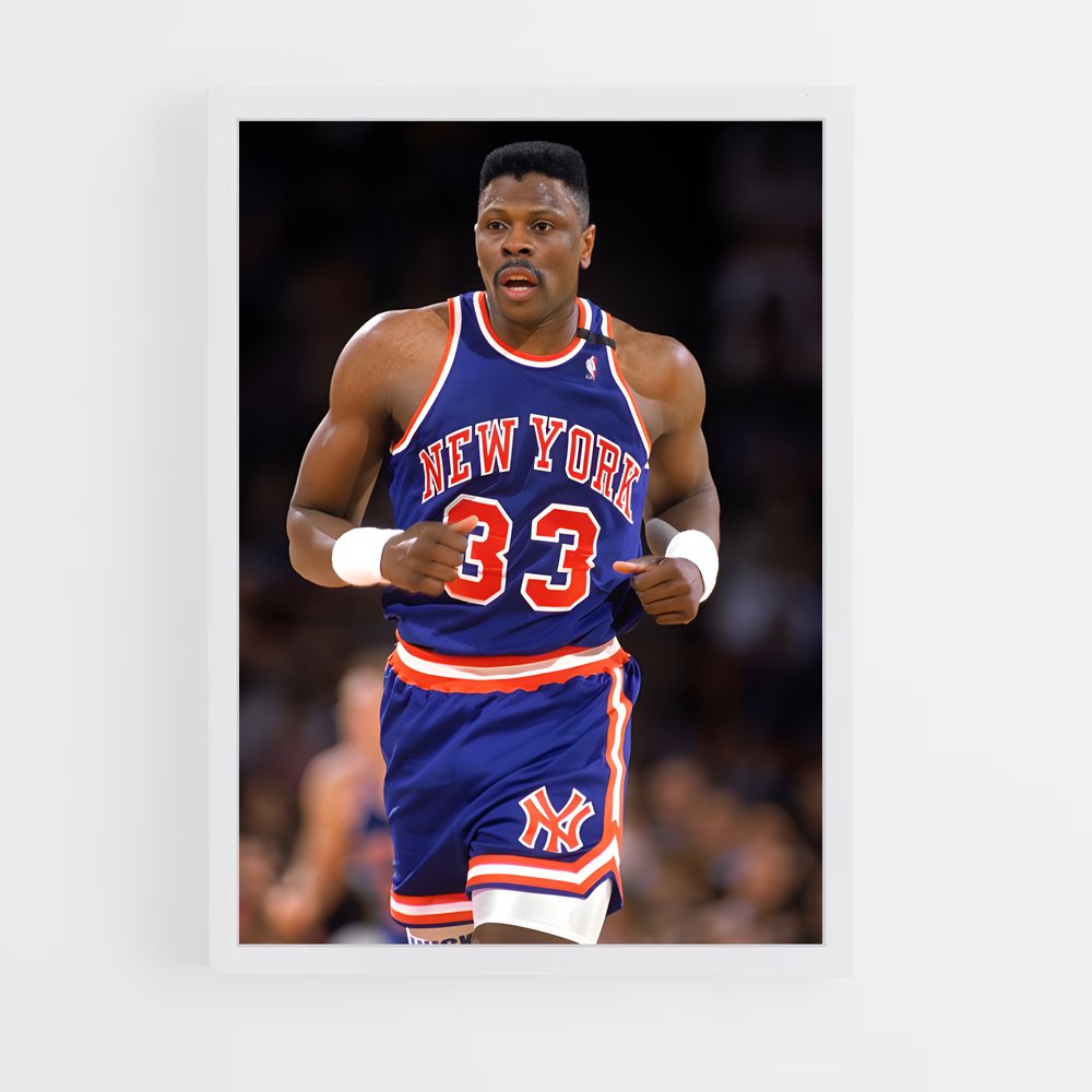 Poster Ewing en Action – affiche Basketball (vue 3)